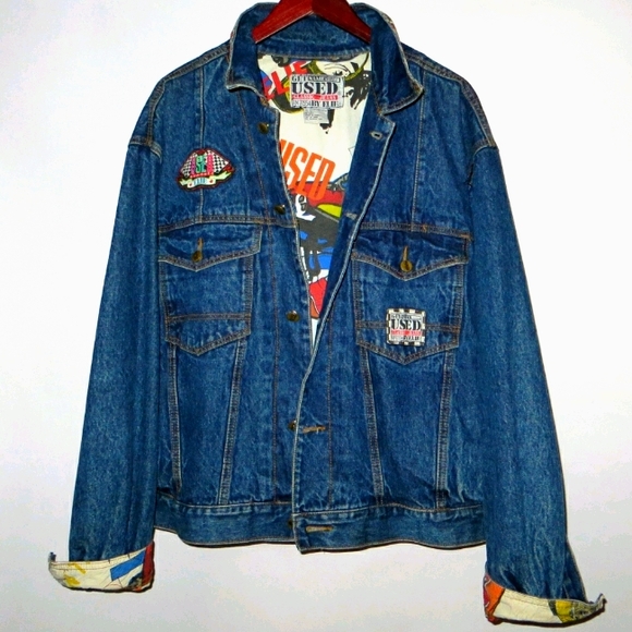 Get Used by Elie jean jacket ds vintage denim coat - Picture 9 of 11